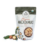 Island Harvest Unsalted Organic Macadamia Nuts - 100% Hawaiian Unsalted Macadamia Nuts are Keto Friendly, All-Natural and Non-GMO, Dry Roasted Nuts