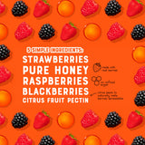 Nate's Honey Fruit Spread, All-Natural Berry - Made with Real Fruit & No Refined Sugar - Sweetened with 100% Pure Honey - 10 oz Jar - Easy-to-Spread