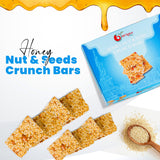 NY Spice Shop Honey Nut and Seed Snack Bar - 1 Pound Sesame Snacks Nuts & Seed Snaps Honey Candy with Almonds, Cashews & Sunflower Seeds - Healthy