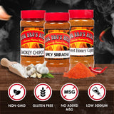 BBQ BROS RUBS (Spicy Style) - Barbecue Spices Seasonings Set - BBQ Rubs - Use for Grilling, Cooking & Smoking - Meat Rub, Dry Marinade, Rib Rub