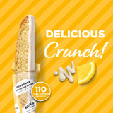 Nonni's Limone Biscotti, Individually Wrapped Italian Lemon Cookie Snacks, 8 Servings (Pack of 1)