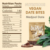 DORREL - Medjool Dates, Individually Wrapped Snacks for High Energy, Nutritious Snack, Delicious, Kosher & Non-GMO Dates Individually Packaged