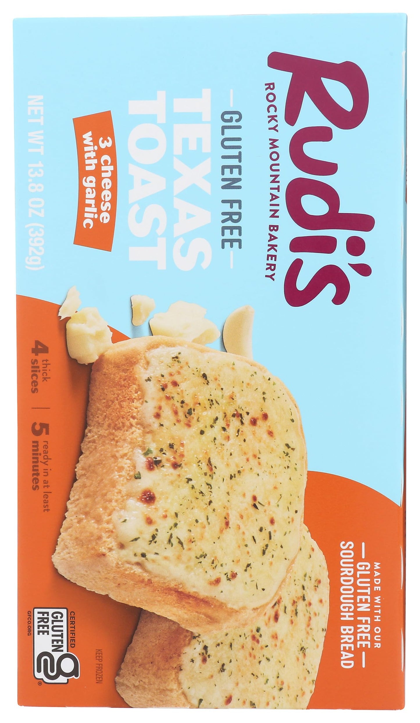 Rudis Bakery 3 Cheese Garlic Texas Toast, 13.8 OZ