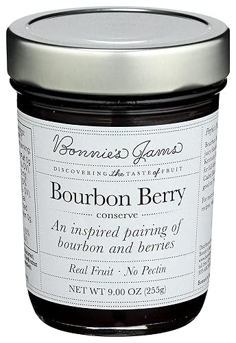 Bonnies Jams Bourbon Berry Jam, 9 OZ