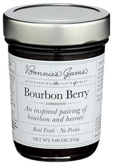 Bonnies Jams Bourbon Berry Jam, 9 OZ