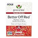 NOW Foods Give a Tea™ Better off Red™ Rooibos Tea with a Vanilla-Citrus Blush, Caffeine-Free, 24 bags