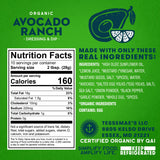 Tessemae's Organic Avocado Ranch Dressing, 10 oz