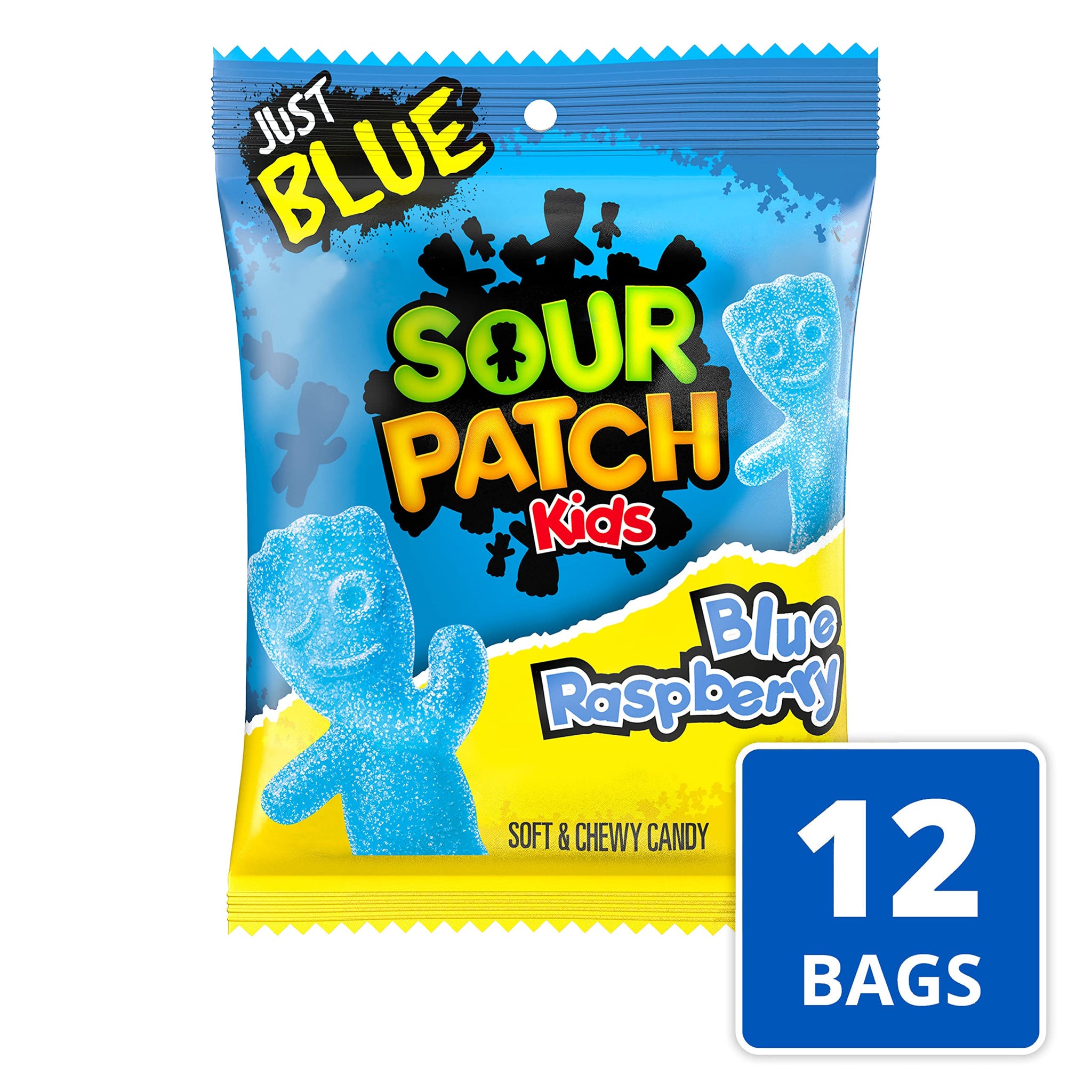 SOUR PATCH KIDS Blue Raspberry Soft & Chewy Candy, 12-5 oz Bags