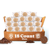 Love + Chew Mini Vegan Cookies, Gluten Free, 3g Plant Based Protein Per Cookie with Dark Chocolate and Coffee, Healthy Snacks for Adults, Individually