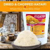 Chobella Premium Dried Kataifi Shredded Fillo Dough, Kurutulmus Kadayif Pastry Dough, Ingredient for Dubai Chocolate Bar Pistachio, Knafeh, Katafi