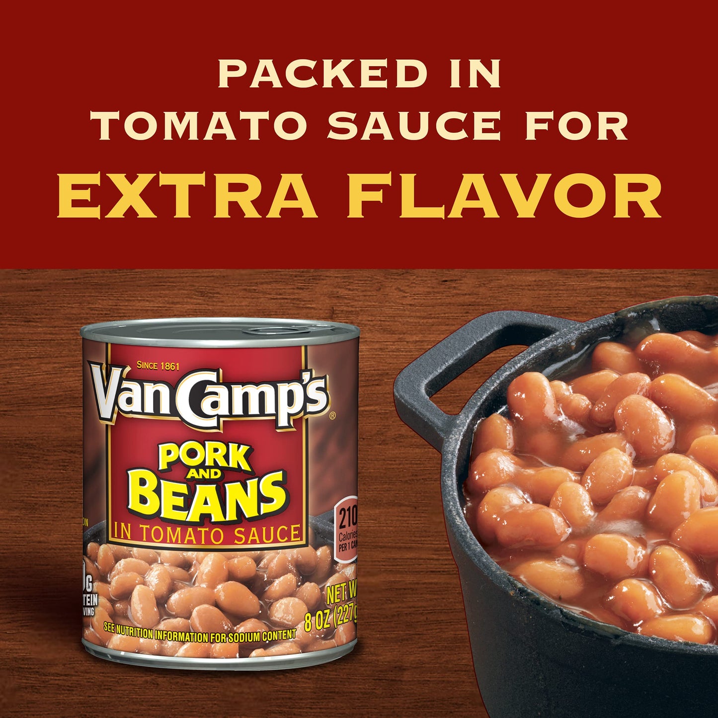 Van Camp's Pork and Beans (in tomato sauce) 8oz 6pack