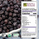 Bella Viva Dried Zante Currants, 2.5 lb - California Sun-Dried Organic Currants for Baking & Snacking - No Sugar Added, No Sulfites, No Oil - USDA