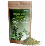 My Land Organic Greek Oregano - Cut & Sifted Whole-Leaf, 1.76 oz (50 g) | Single-Origin from Mount Olympus, Greece | For Mediterranean Cooking