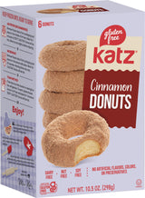 Katz Gluten Free Top 4 Donut Flavors Snack. Powdered, Glazed, Cinnamon, Chocolate Frosted. Free of Dairy, Soy, Tree Nuts and Peanuts, Kosher.