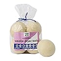 Organic Chix All Natural Unscented Dryer Balls - 100% Pure Wool, Reusable & Natural Alternative to Fabric Softener & Dryer Sheets - Handmade in USA