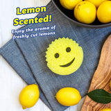 Scrub Daddy Sponge - Lemon Fresh Scent - Scratch-Free Multipurpose Dish Sponge - BPA Free & Made with Polymer Foam - Stain & Odor Resistant Kitchen