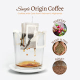 Blu Ore Premium Vietnamese Coffee - Single Serve Pour Over (16 Pack) - 100% Arabica Drip Bag Coffee, Eco-Friendly Filter, Travel Friendly, No