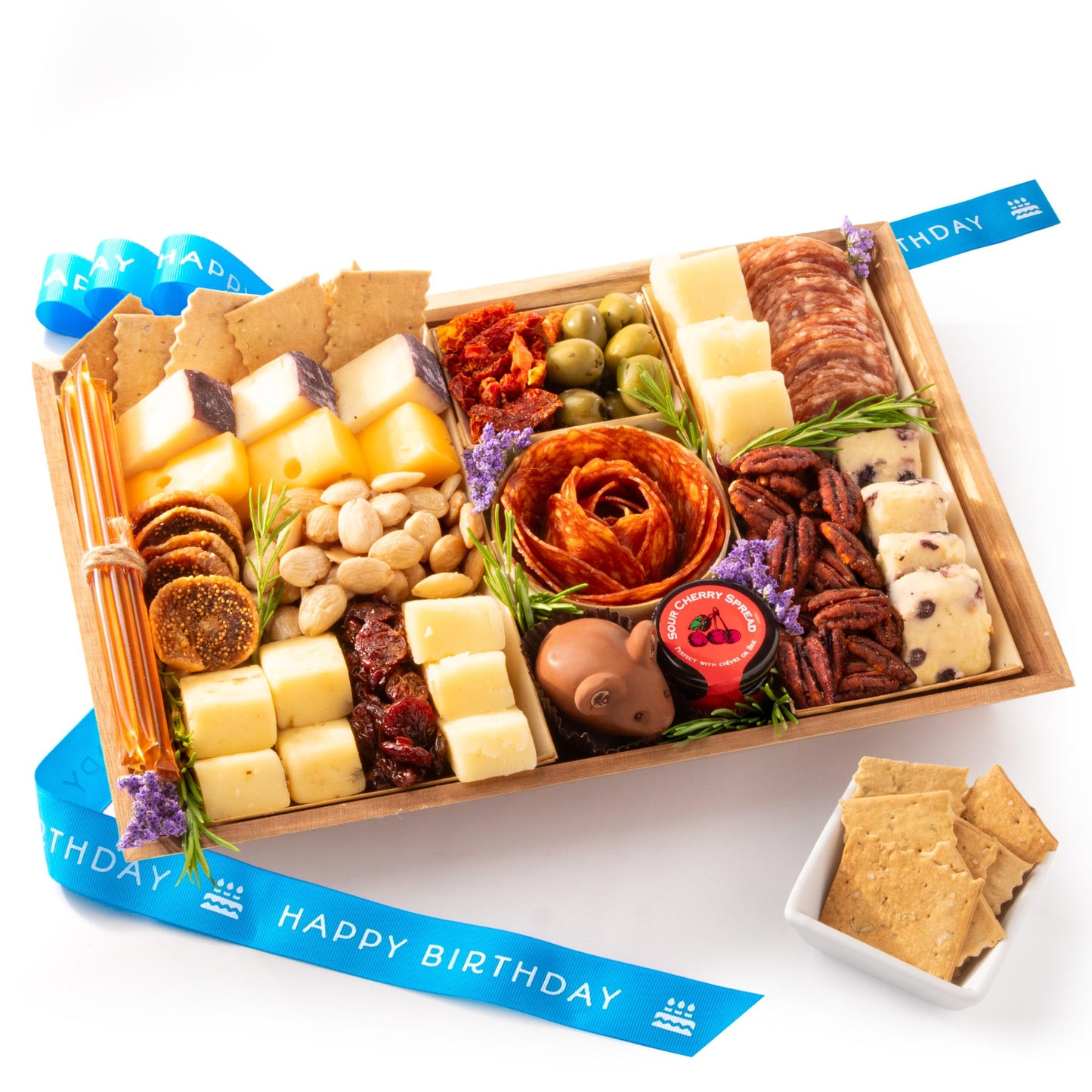 Nibble Charcuterie Birthday Deluxe Board for 4-5, Ready to Serve Charcuterie Board