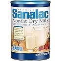 SANALAC Non Fat Dry Milk, 1 qt