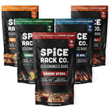 Spice Rack Co. BBQ Seasonings And Rubs - Smoking & Grilling Spices and Seasonings Sets, Grilling Accessories & Smoker Accessories (5 Pack)