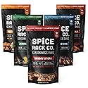 Spice Rack Co. BBQ Seasonings And Rubs - Smoking & Grilling Spices and Seasonings Sets, Grilling Accessories & Smoker Accessories (5 Pack)