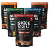 Spice Rack Co. BBQ Seasonings And Rubs - Smoking & Grilling Spices and Seasonings Sets, Grilling Accessories & Smoker Accessories (5 Pack)