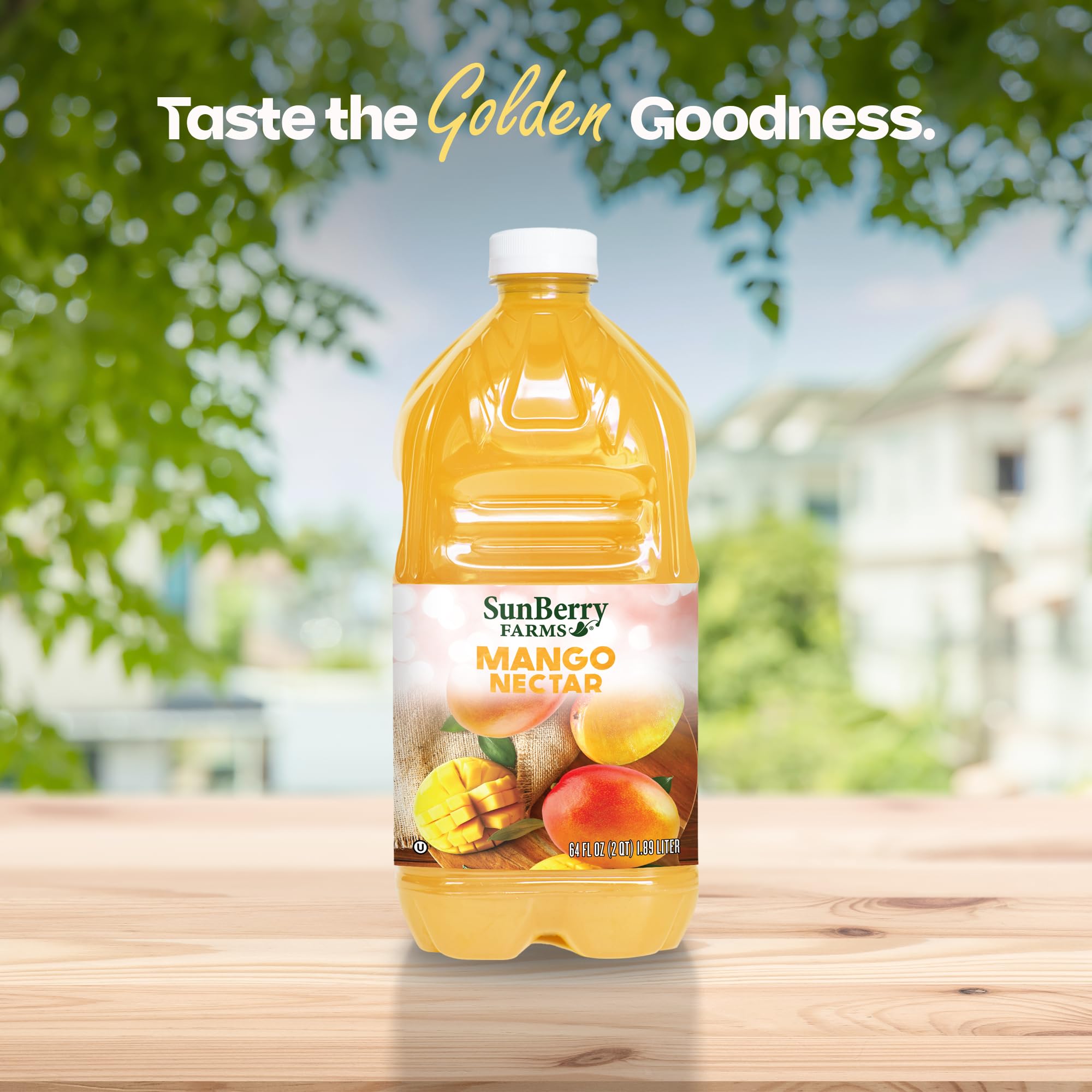 Sunberry Farms Mango Nectar, 64 fl oz Bottle | Exotic Tropical Juice Drink | Non-GMO, No High Fructose Corn Syrup | Refreshing Mango Beverage