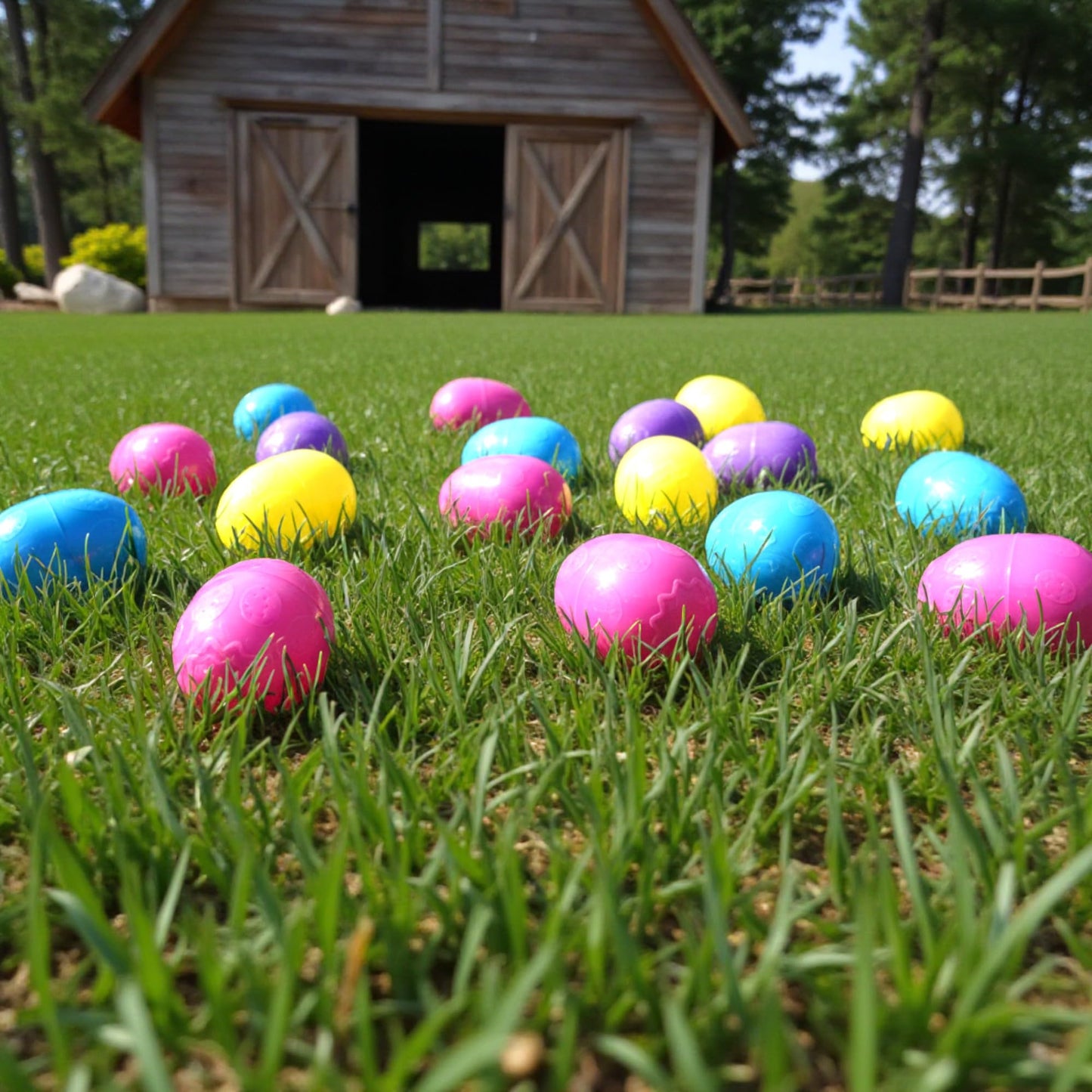Klub Bulk Plastic Eggs Pre-Filled with Candy -24 cnt Great for Birthday's,Party's,Vendinig Machine's and Celebration Essentials with Assorted