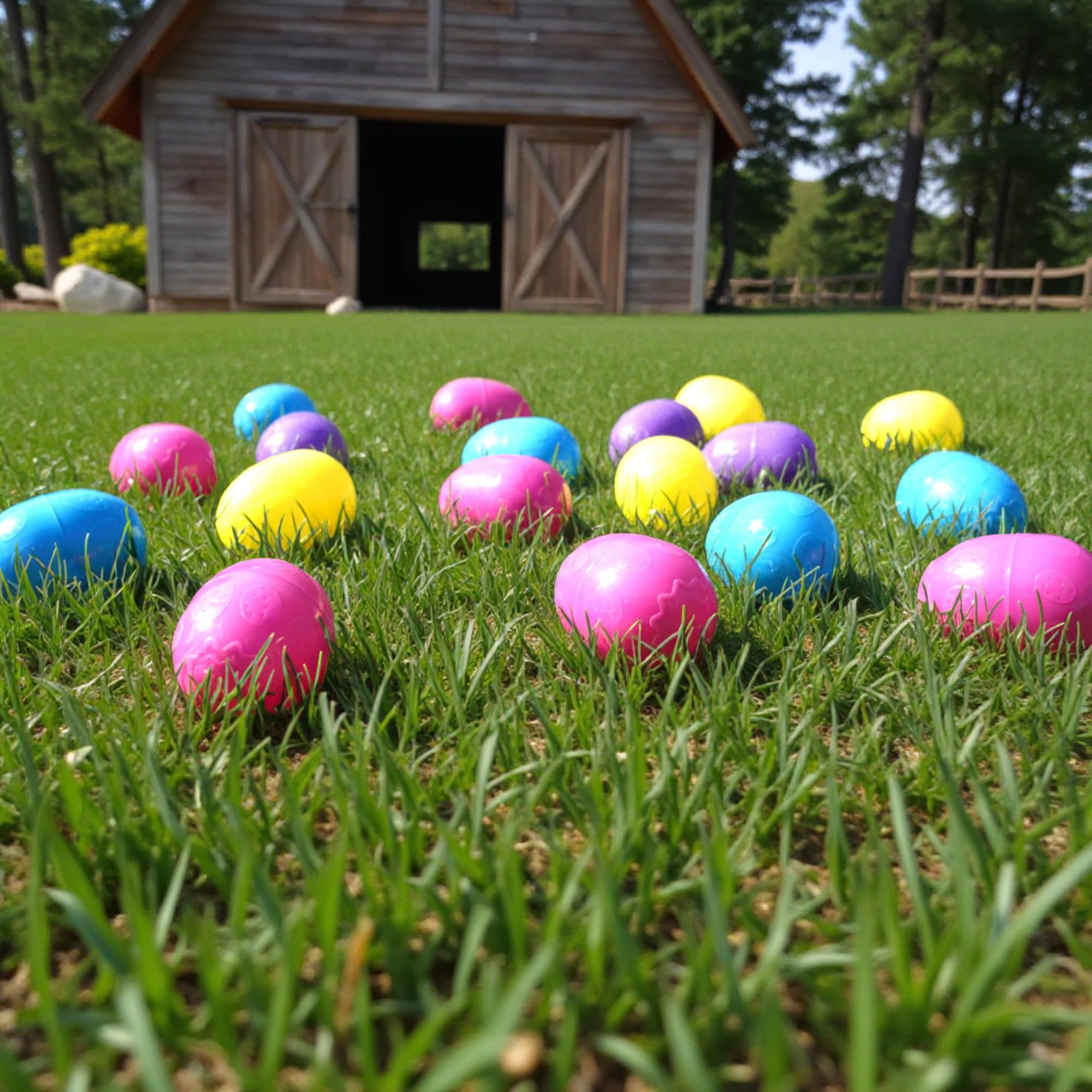 Klub Bulk Plastic Eggs Pre-Filled with Candy -24 cnt Great for Birthday's,Party's,Vendinig Machine's and Celebration Essentials with Assorted