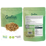 Gentian Root 2 oz, Gentiana Lutea, Resealable Bag, Gentian Root, Dried Cut Root, Product From France