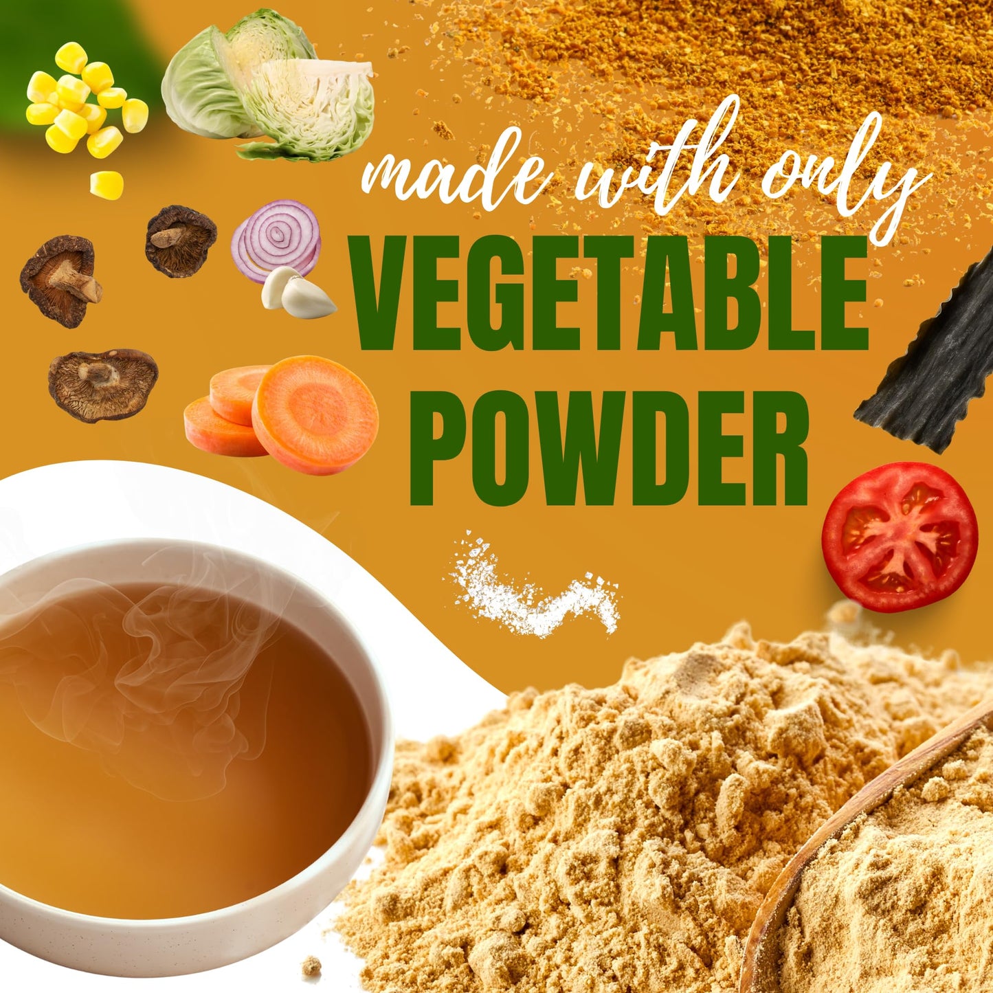 Instant Umami Broth Powder Cleanse 4.23oz (120g) by Aki Foods Japan - Natural Kombu & Vegetable Broth | No MSG, No Artificial Additives, Plant-Based