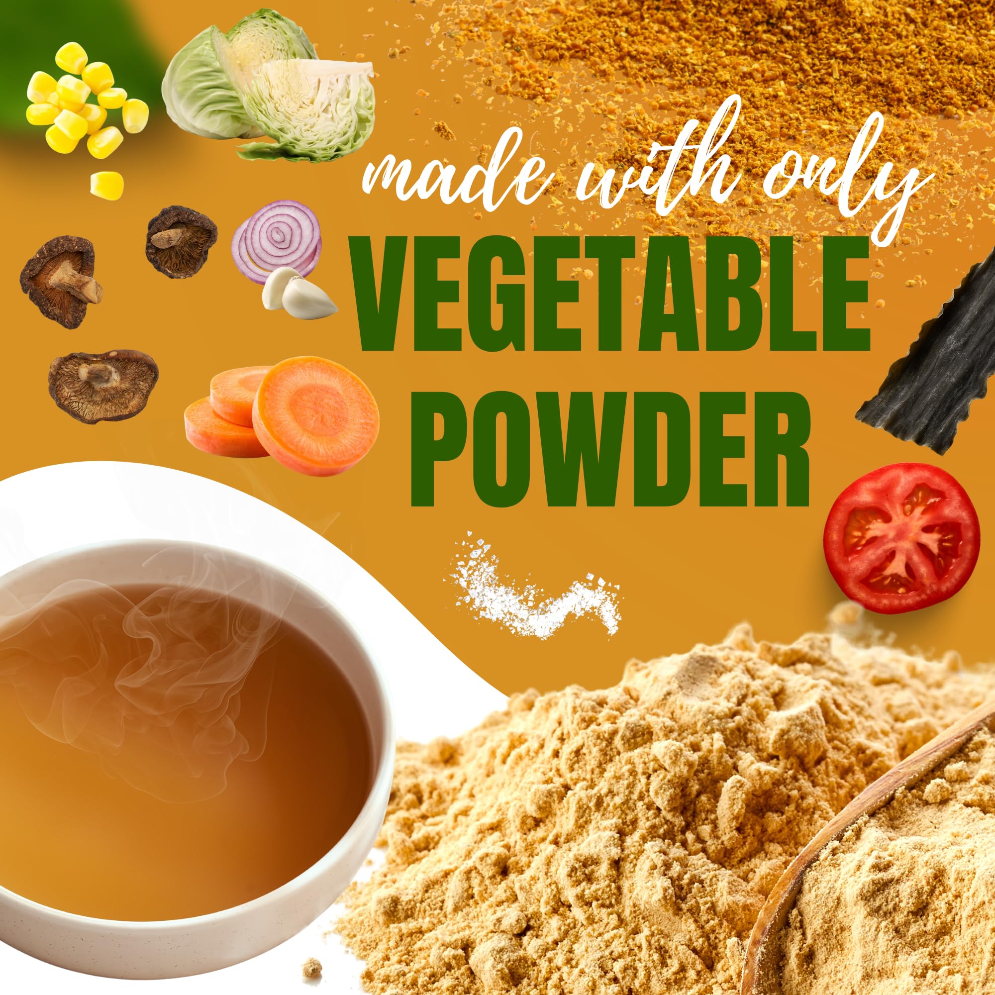 Instant Umami Broth Powder Cleanse 4.23oz (120g) by Aki Foods Japan - Natural Kombu & Vegetable Broth | No MSG, No Artificial Additives, Plant-Based