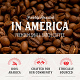 Crockett Dark Roast Ground Coffee - Bold Dark Roast Ground Coffee with Full-Bodied Flavor, Smooth Finish & No Bitterness - Perfect for Rich, Gritty