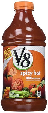 V8 Spicy Hot Vegetable Juice, 46 Ounce (Pack of 6)