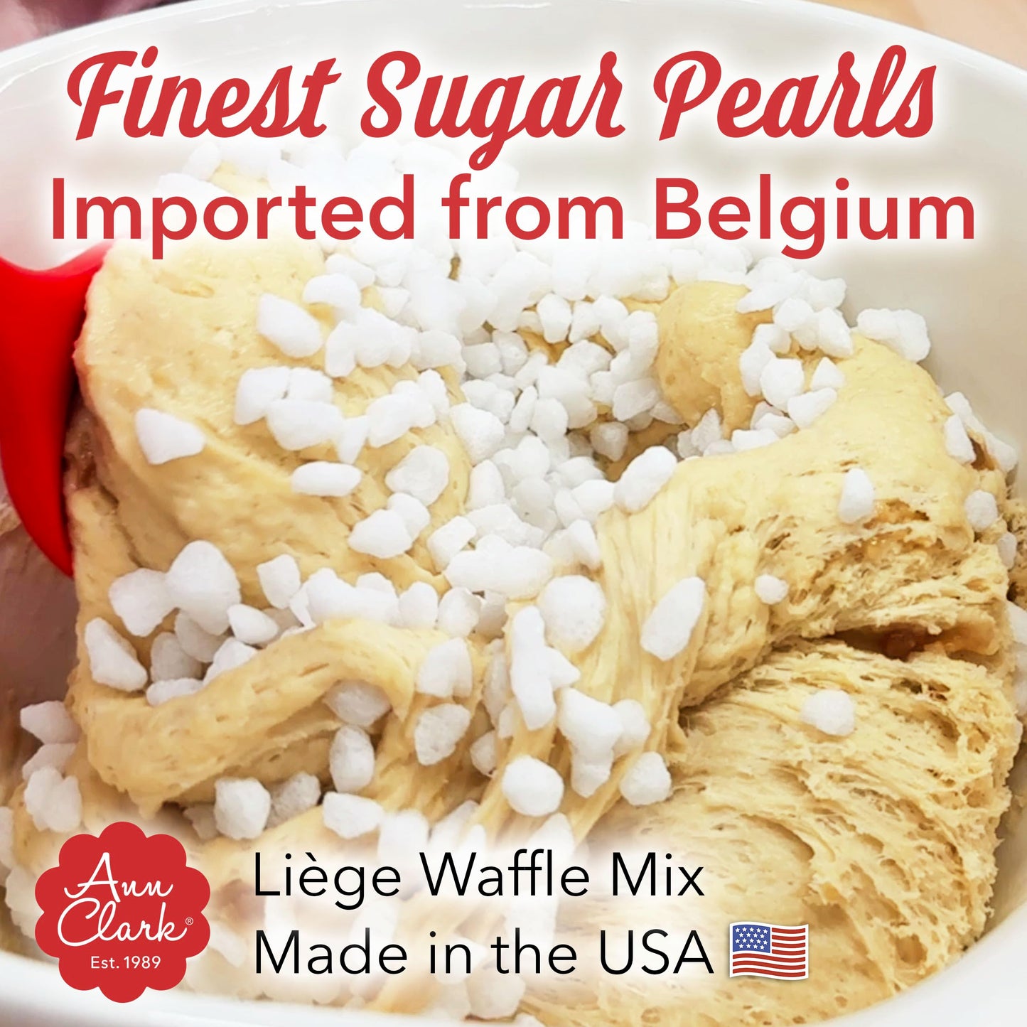 Ann Clark Belgian Liège Sugar Waffle Mix with Authentic Pearl Sugar