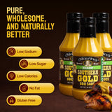 Maurice’s Southern Gold BBQ Sauce, Hickory- Smoke-Kissed Carolina Gold Barbecue Sauce- Authentic Southern Carolina Barbeque Dressing - Mustard Based