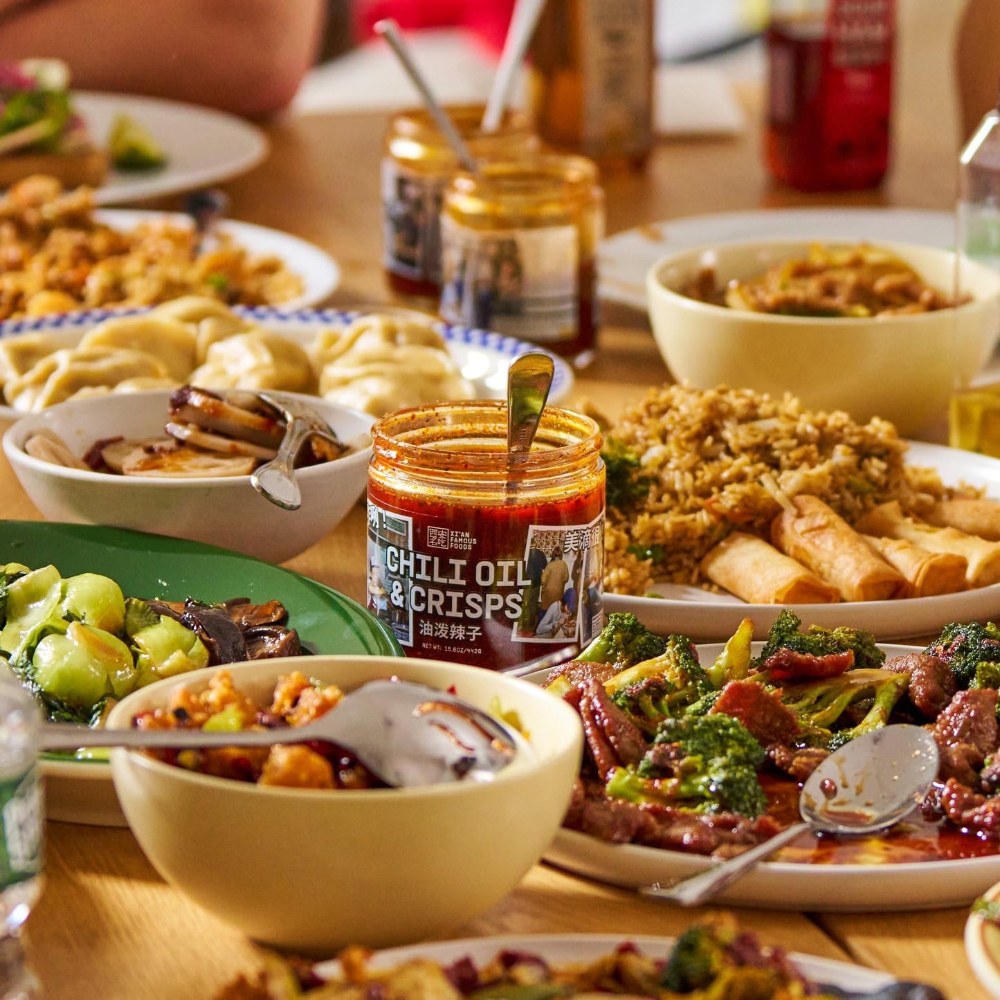 Xi'an Famous Foods Premium Chili Oil & Crisps - Authentic Chinese Chili Oil & Chili Crunch, Spicy Crispy Chili Condiment for Noodles, Dumplings
