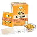 Herbal Cup Ayurveda Turmeric Tea, Organic Ginger & Black Pepper, No Caffeine Herbal Supplement (16 Count, Pack of 6)