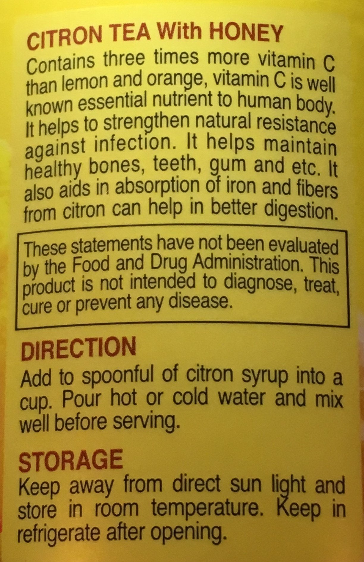 Citron Tea With Honey - Relax With This Sweet Honey Citron Citrus Product of Korea 2.2 lb (1 Kg)
