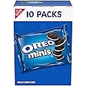 OREO Mini Chocolate Sandwich Cookies, 10 Snack Packs