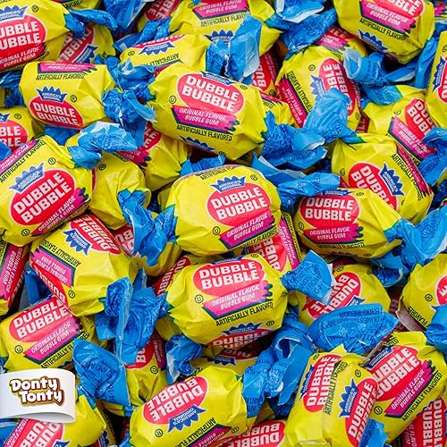 DUBBLE BUBBLE Gum Original Flavor 2 pounds - Bulk Bag, Fruit Flavored, Chewing Gum, Individually Wrapped
