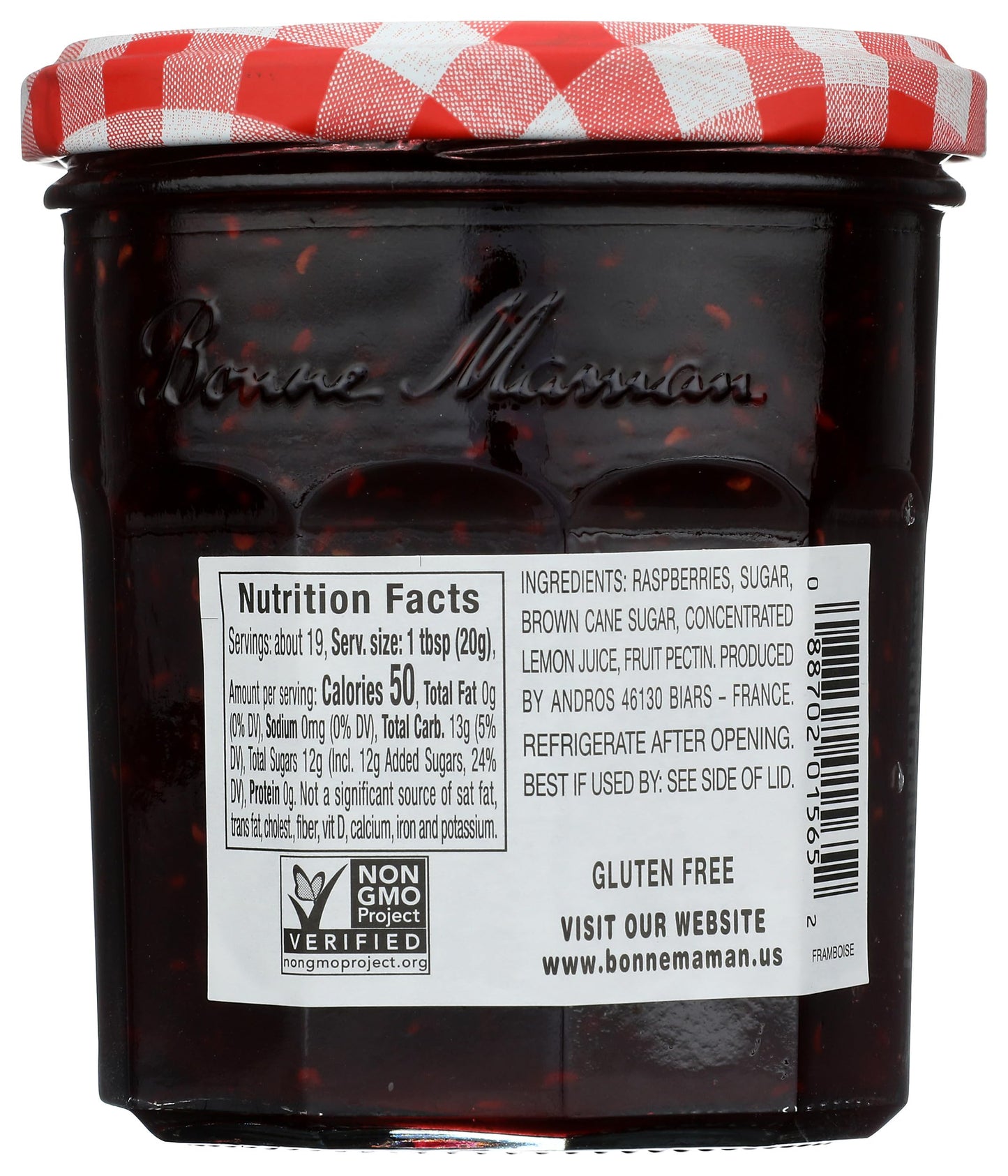 Bonne Maman Preserve, Raspberry, 13-Ounce