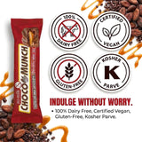 Dairy Free Chocolate Candy Bar with Caramel & Nougat - Vegan, Gluten Free, Kosher Parve - Tastes Like Milk Chocolate - Choco Munch Snack Bars (1)
