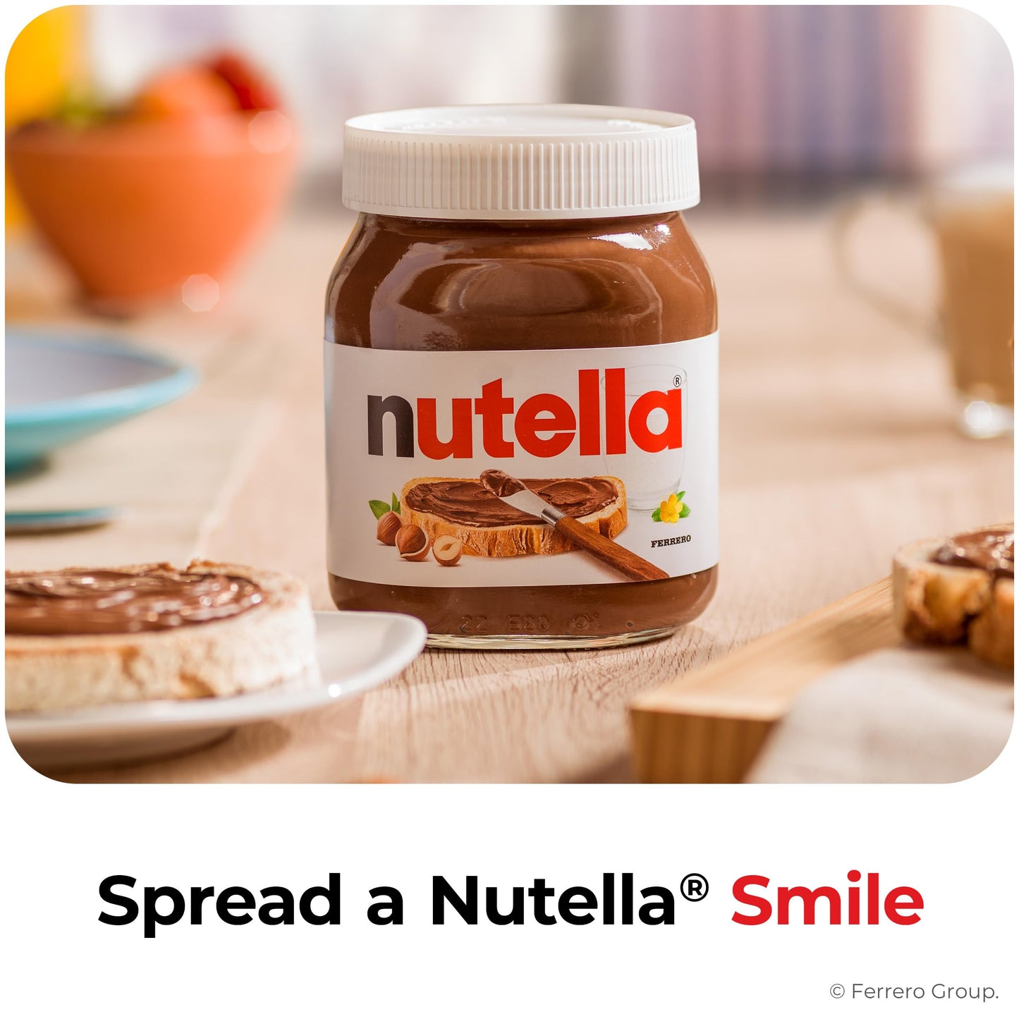 Nutella Hazelnut Spread with Cocoa, Creamy Hazelnut Spread, Breakfast Favorite, 26.5 oz Jar