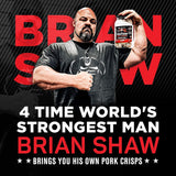 Ol' Uncle Porkers Shaw Strength Protein Pork Rinds (Dill Pickle, 8Oz) Developed for World’s Strongest Man Brian Shaw, Keto-Friendly, High Protein, No