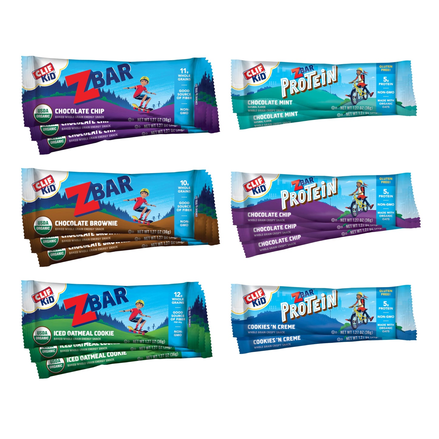 Zbar and Zbar Protein - Variety Pack - Snack Bars - Made with Organic Oats - Non-GMO - Soft Baked Granola Bars and Crispy Protein Bars (16 Pack)