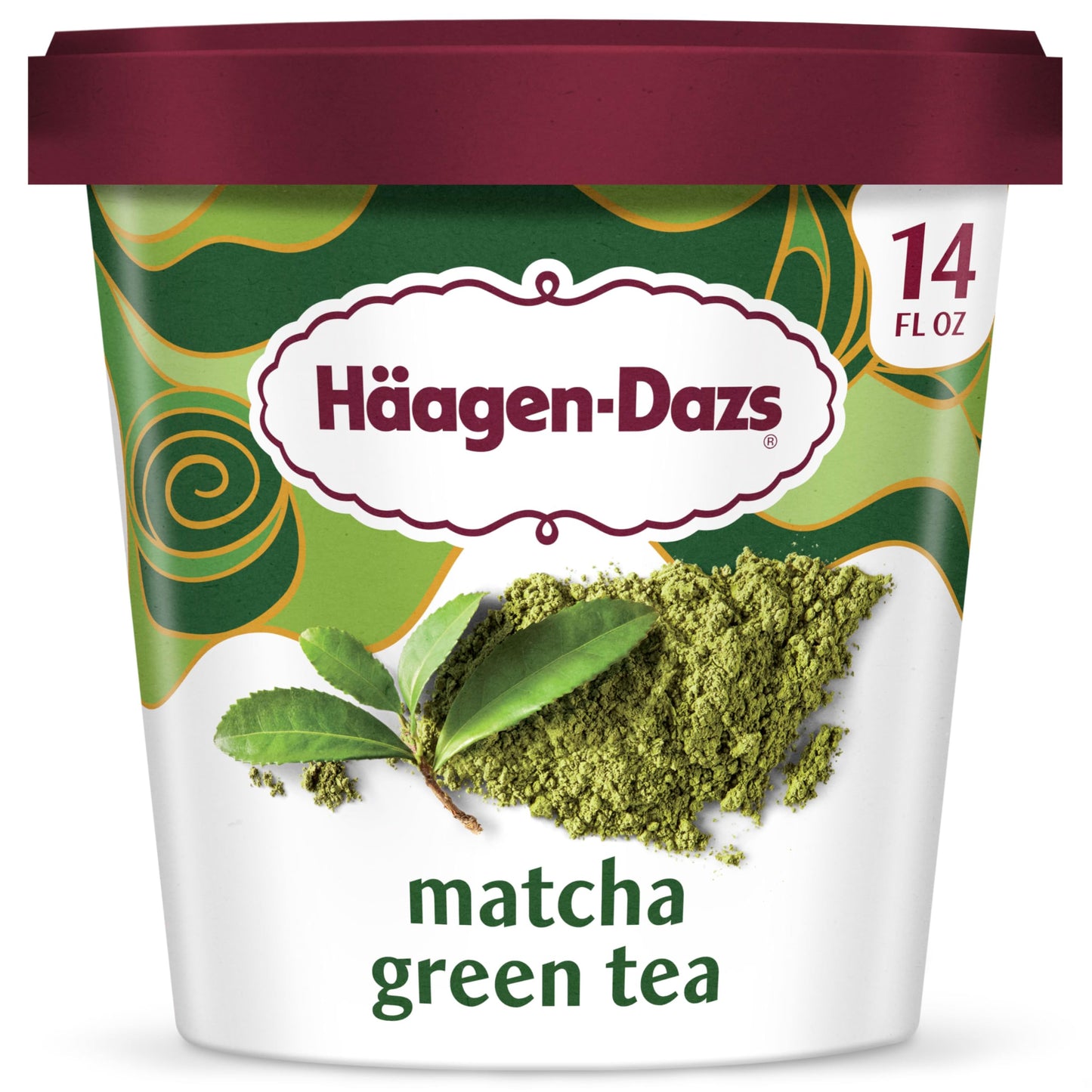 Haagen-Dazs, Green Tea Ice Cream, 14 fl oz (Frozen)