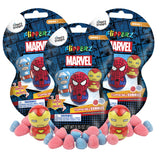 Flipperz Marvel Superhero Finders Keepers with Assorted Gummies, Individually Wrapped Candy, Collectible Character Inside, Basket Stuffer Gifts, 0.35
