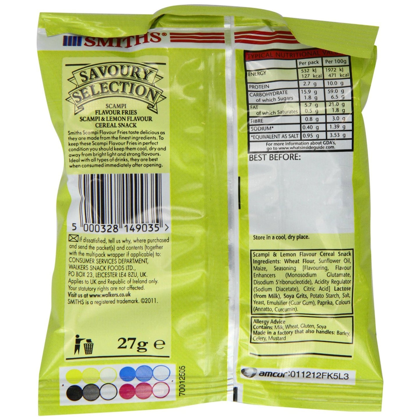 Savoury Selection Scampi Fries 27 g (Pack of 24)