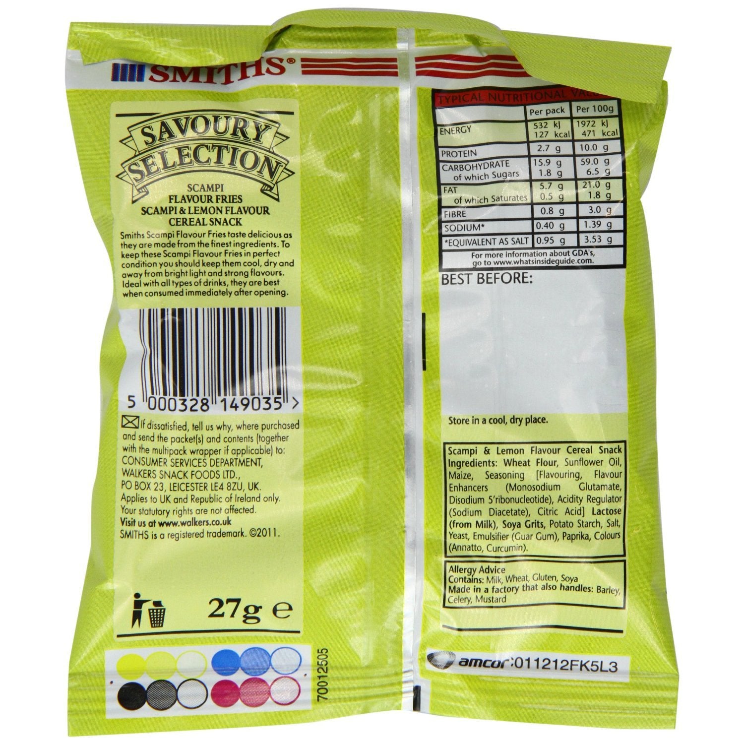 Savoury Selection Scampi Fries 27 g (Pack of 24)